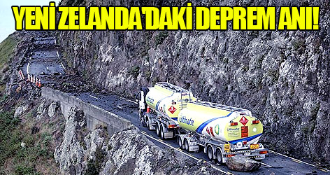 Yeni Zelanda'daki deprem anı!