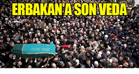 Erbakan son yolculuğuna uğurlandı