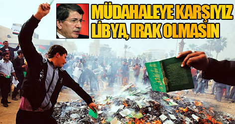 Davutoğlu: Askerî müdahaleye karşıyız