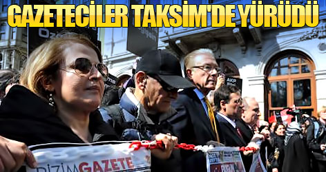 Gazeteciler bir kez daha Taksim'de