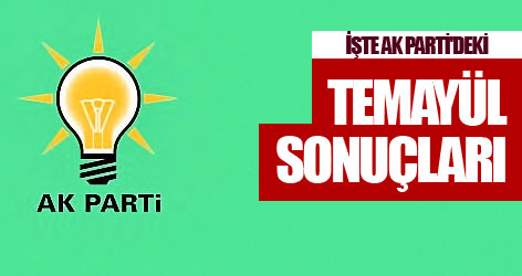 İşte AK Parti'deki temayül sonuçları