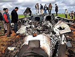 ABD savaş uçağı Libya'da düştü