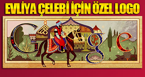 Google'dan Evliya Çelebi için özel logo