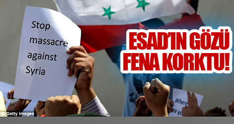 Beşar Esad'ın gözü fena korktu!