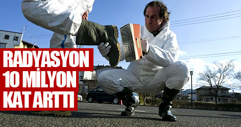 Japonya'da radyasyon 10 milyon kat arttı