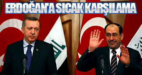 Erdoğan'a Irak'ta sıcak karşılama