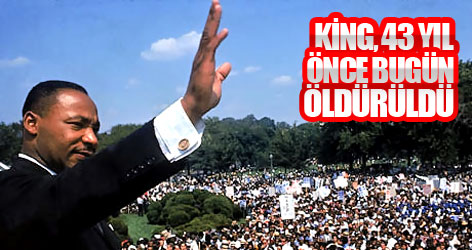 King, 43 yıl önce bugün öldürüldü