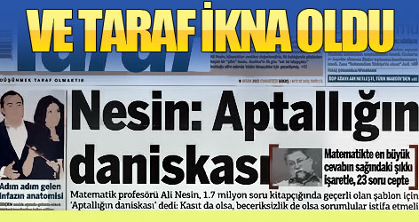 Ve Taraf da şifre skandalına ikna oldu!