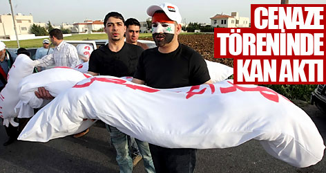 Cenaze töreninde kan aktı