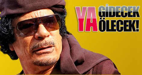 İngiltere'den Kaddafi'ye iki seçenek