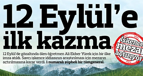 12 Eylül'e ilk kazma vuruluyor