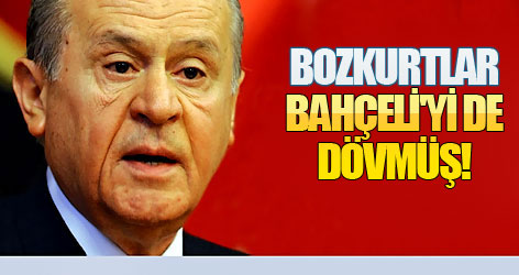 Bozkurtlar, Bahçeli'yi de dövmüş!
