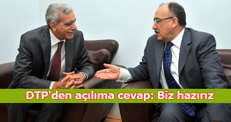 Bakan Beşir Atalay DTP ile görüştü