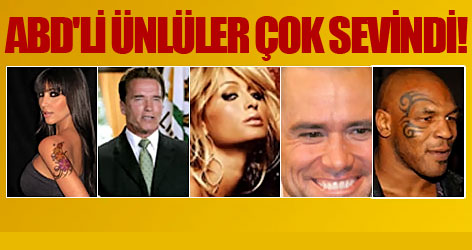 ABD'li ünlüler çok sevindi!