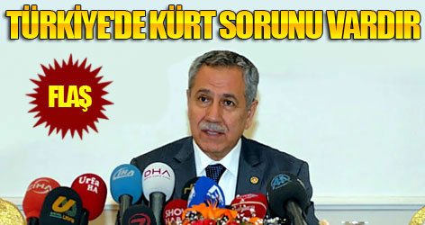Arınç: Türkiye'de Kürt meselesi vardır