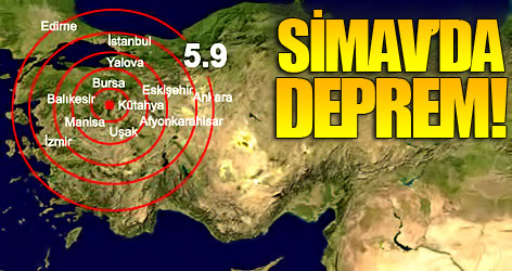 Simav'da deprem!