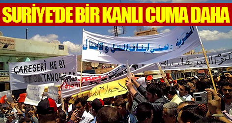 Suriye'de bir kanlı Cuma daha
