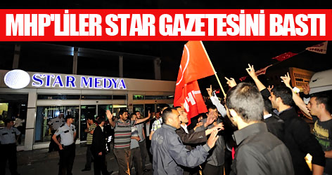 Ülkücü grup Star Medya'ya saldırdı
