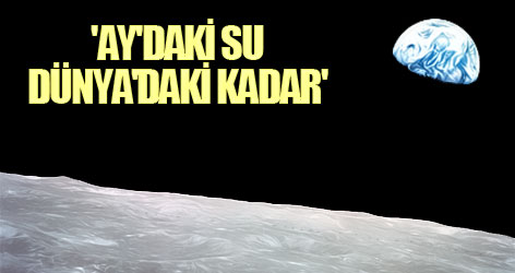 'Ay'daki su Dünya'daki kadar'