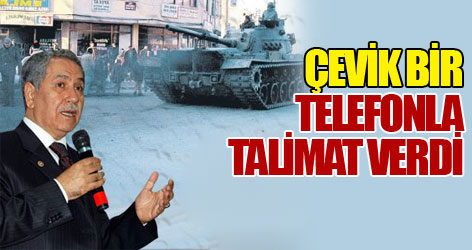 Arınç'tan Çevik bir iddiası