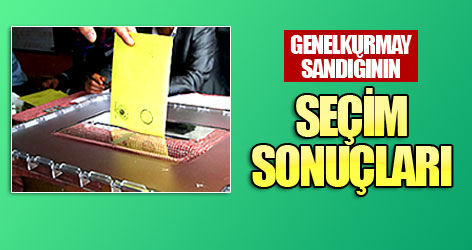 Genelkurmay Sandığının Seçim Sonuçları