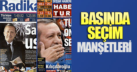 Basında seçim manşetleri!