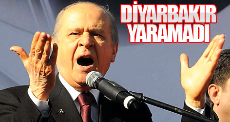 Diyarbakır mitingi yaramadı