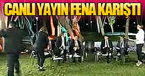 3 gazeteci canlı yayını terk etti!