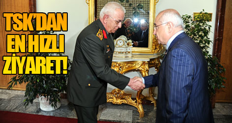 TSK'dan en hızlı ziyaret!
