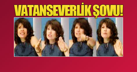 Canlı yayında vatanseverlik şovu!