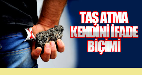 Çocuklar 'kendilerini ifade etmek için' taş atıyor