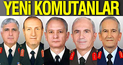 İşte TSK'nın yeni komuta kadamesi