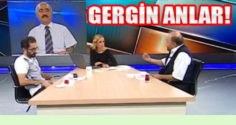 Canlı yayında gergin anlar!