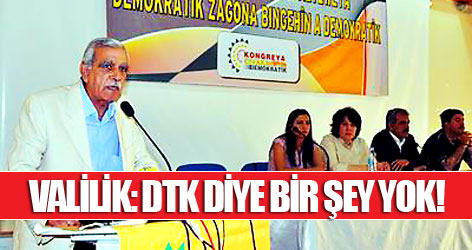 Valilik: DTK diye bir dernek bulunamadı