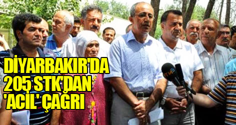 Diyarbakır'da 205 STK'dan 'acil' çağrı