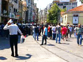 Taksim'deki protestoya müdahale