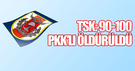 TSK: Kandil harekatında 90-100 PKK’lı öldürüldü
