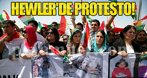 'Sınır ötesi' Hewler'de protesto edildi