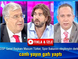 Dsp'li Başkan canlı yayında gaf yaptı