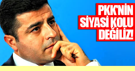Demirtaş: PKK'nin siyasi kolu değiliz!