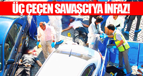 Üç Çeçen savaşcıya infaz!