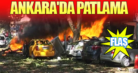 Ankara'da patlama Flaş