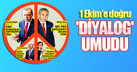 1 Ekim'e doğru 'diyalog' umudu