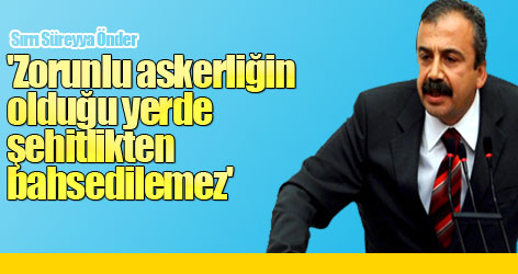 'Zorunlu askerliğin olduğu yerde şehitlikten bahsedilemez'