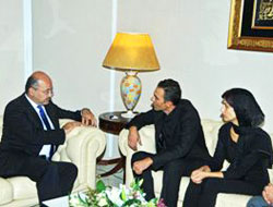 Berhem Salih Temo’nun oğlu ile görüştü