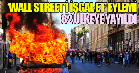 ‘Wall Street'i işgal et’ eylemi 82 ülkeye yayıldı