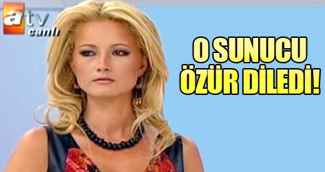 O sunucu özür diledi!