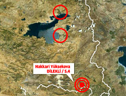 Hakkari'de 5,4'lük deprem