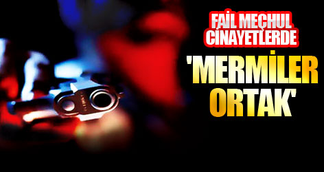 Fail meçhul cinayetlerde 'mermiler ortak'