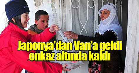 Japonya'dan Van'a yardım için geldi enkaz altında kaldı
